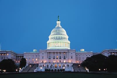 美國國會大廈是世界上知名民主代議政治的象徵之一。（林格立攝） 