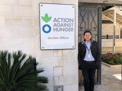 方建翔參與Action Against Hunger在約旦的計畫, 負責前期的市場調查,了解農民對堆肥的看法。 (方建翔提供) 方建翔參與Action Against Hunger在約旦的計畫, 負責前期的市場調查,了解農民對堆肥的看法。 (方建翔提供)